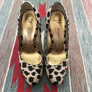 Vero Cuoio pour Balmain Italian Made Cheetah Pumps